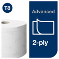 Toaletný papier 2-vrstv. TORK SmartOne biely T8 (6 ks)