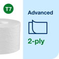 Toaletný papier bezdutinkový advanced 2-vrstv. TORK OptiServe T7