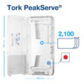 Zásobník na nadväzujúce papierové utierky TORK PeakServe H5