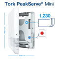 Zásobník mini na nadväzujúce utierky na ruky biely TORK PeakServe H5