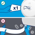 Zásobník Tork SmartOne® mini dvojitý na toaletný papier v kotúči, biely