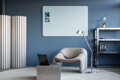 Tabuľa GLASSBOARD matná oblé rohy 100x200, modrá
