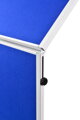 Moderačná tabuľa plstená 150x120 cm ECONOMY modrá