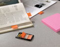 Záložky Post-it Index široké 25,4x43,2 oranžová 2ks
