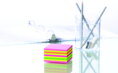 Bloček kocka Post-it 76x76 neónová ružová mix