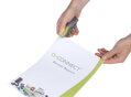 Zošívačka Q-CONNECT s kovovým mechanizmom sivá/zelená 10 listov