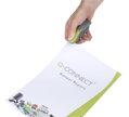 Zošívačka Q-CONNECT s kovovým mechanizmom sivá/zelená 10 listov