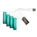 Batérie Q-CONNECT AA tužkové nabíjateľné USB-C 4 ks