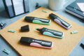 Sada zvýrazňovačov STABILO GREEN BOSS 8S so 4 rôznymi pastelovými a neónovými farbami