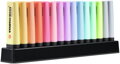 Sada zvýrazňovačov STABILO BOSS ORIGINAL Pastel 15 ks Stolný set so 14 rôznymi farbami