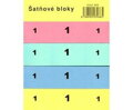 Šatňový blok, 100 lístkov - farebný papier