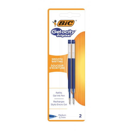 Náhradná náplň do gélového rollera BIC Gel modrá 2ks