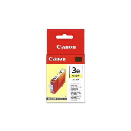 Atramentová náplň Canon BCI-3eY pre BJC 3000/6000/S400/500/600/i550/i850 yellow (390 str.)