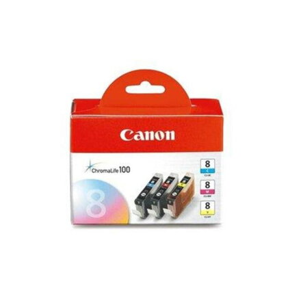 Atramentová náplň Canon CLI-8 C pre iP2400/5300/MP500/530/600/610/800 C/M/Y pack (3x400 str.)