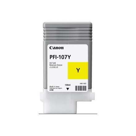 Atramentová náplň Canon PFI-107Y pre iPF 670/680/685/780/785 yellow (130 ml)