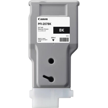 Atramentová náplň Canon PFI-207BK pre iPF680/685/780/785 black (300 ml)