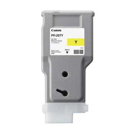 Atramentová náplň Canon PFI-207Y pre iPF680/685/780/785 yellow (300 ml)