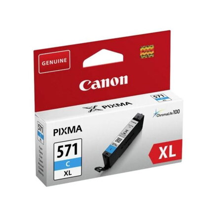 Atramentová náplň Canon CLI-571C pre MG 5750/5751/6850/6851/7750/7751 cyan XL (11 ml)