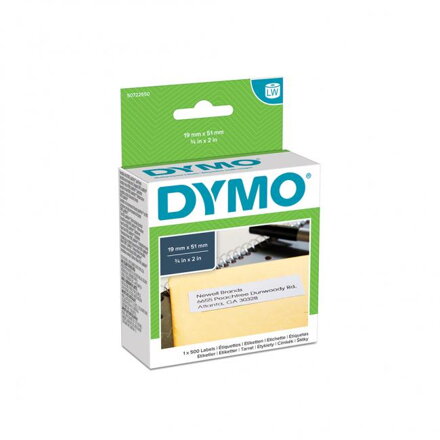 Samolepiace etikety Dymo LW 51x19mm viacúčelové biele