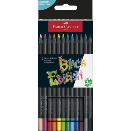 Frabičky Faber Castell Black Edition 12ks