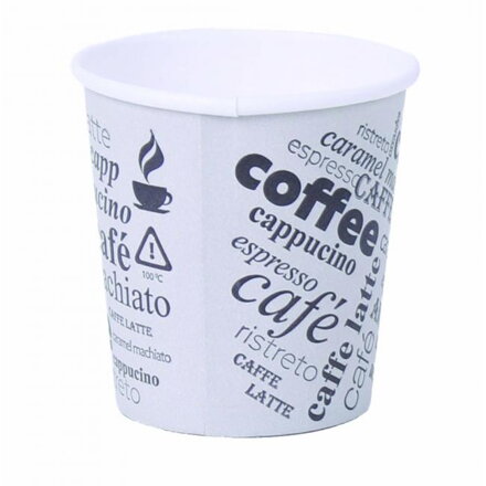 Papierový pohár 100ml Coffee to go s motívom 50ks