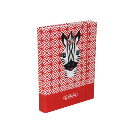 Box na zošity A5 s gumičkou Cute Animals Zebra
