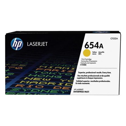Toner HP CF332A HP 654A pre LaserJet Enterprise M651 yellow (15.000 str.)