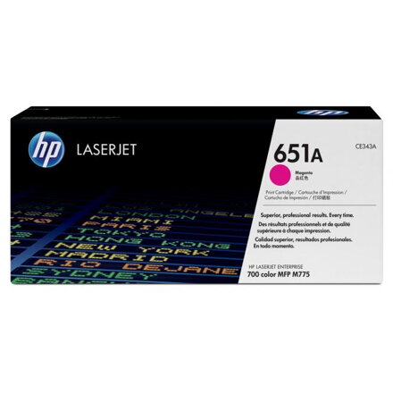 Toner HP CE343A HP 651A pre LaserJet Enterprise M775 magenta (16.000 str.)