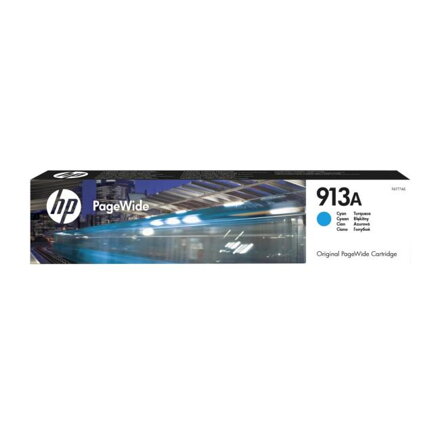 Atramentová náplň HP F6T77AE HP 913A pre PageWide 352/377/ Pro 452/477 cyan (3.000 str.)