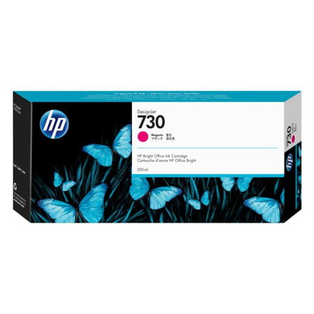 Atramentová náplň HP P2V69A HP 730 pre DesignJet T1600, T1700, T2600 (300 ml) magenta