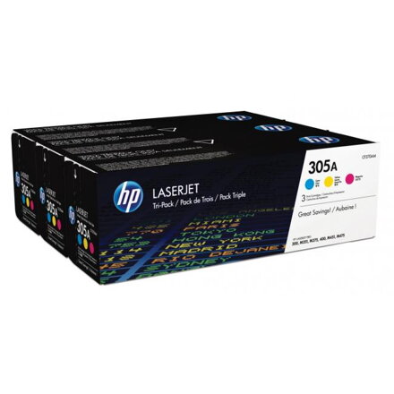Toner HP CF370AM HP 305A kombin. balenie C/M/Y (CE411A,CE412A,CE413A)