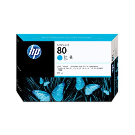 Atramentová náplň HP C4846A HP 80 pre Designjet 1000 cyan (350 ml)