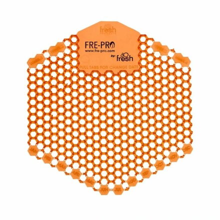 Pisoárové sitko Fre-Pro WAVE 3D - mango (oranžové) 1 ks