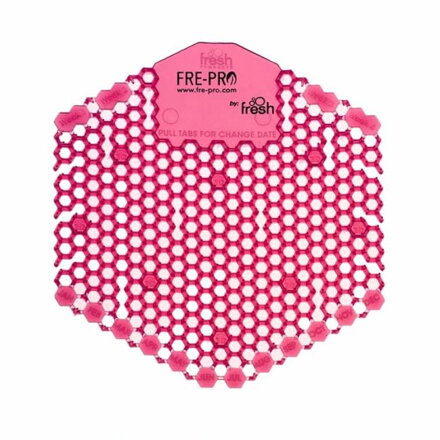 Pisoárové sitko Fre-Pro WAVE 3D - Kiwi / grapefruit (červené) 1 ks