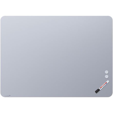 Tabuľa GLASSBOARD matná oblé rohy 90x120, modrá