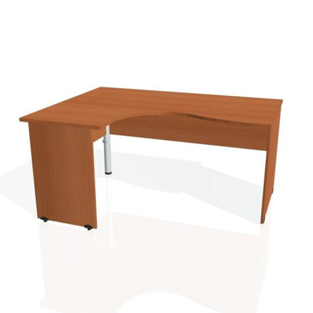 Pracovný stôl Gate, ergo, pravý, 160x75,5x120 cm, čerešňa/čerešňa