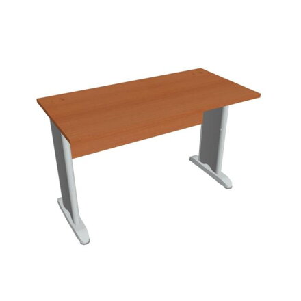 Pracovný stôl Cross, 120x75,5x60 cm, čerešňa/kov