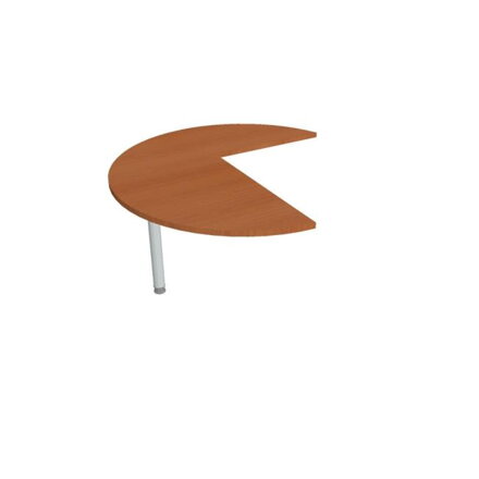 Doplnkový stôl Flex, ľavý, 120x75,5x(80x60) cm, čerešňa/kov