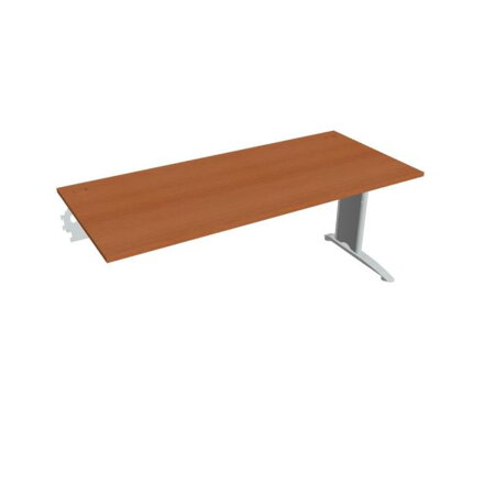 Pracovný stôl Flex, 180x75,5x80 cm, čerešňa/kov