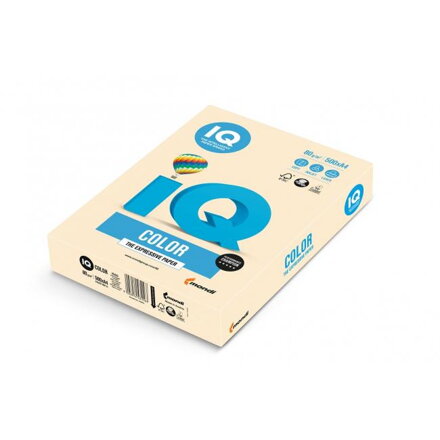 Farebný papier IQ color krémový CR20, A4 80g