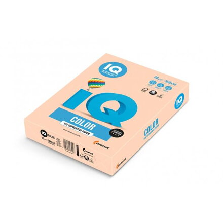 Farebný papier IQ color lososová pastelová SA24, A4 80g