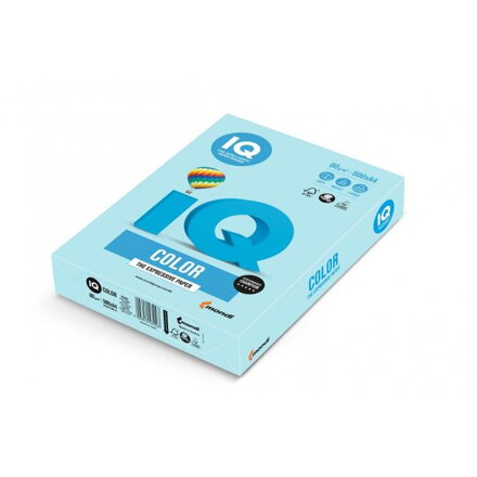 Farebný papier IQ color strednemodrý MB30, A4 80g