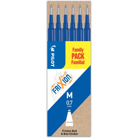 Náhradná náplň do gumovacieho rollera PILOT Frixion 0,7 mm modrá 6 ks