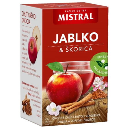 Čaj MISTRAL ovocný Jablko a škorica HB 50 g