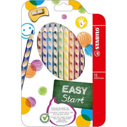 Drevené pastelky EASYcolors L 12sada