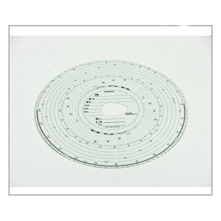 Tachografické kotúče Kienzle 125-24 4KA, 100ks