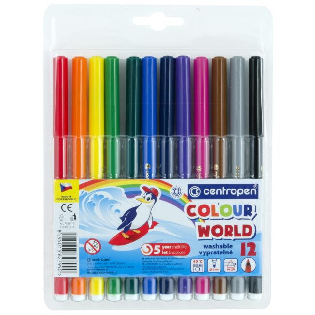 Sada popisovačov Centropen 7550/12S Sada popisovačov Centropen 7550/12S
