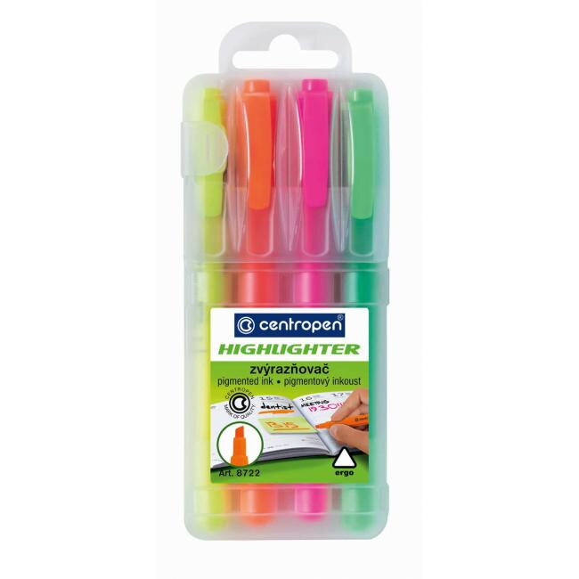 Sada zvýrazňovačov Centropen 8722/4S Sada zvýrazňovačov Centropen 8722/4S