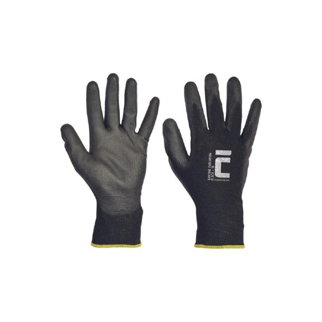 Rukavice pletené, bezšvové, polyester. Bunting Black Evolution, veľ. 9/L Rukavice pletené, bezšvové, polyester. Bunting Black Evolution, veľ. 9/L