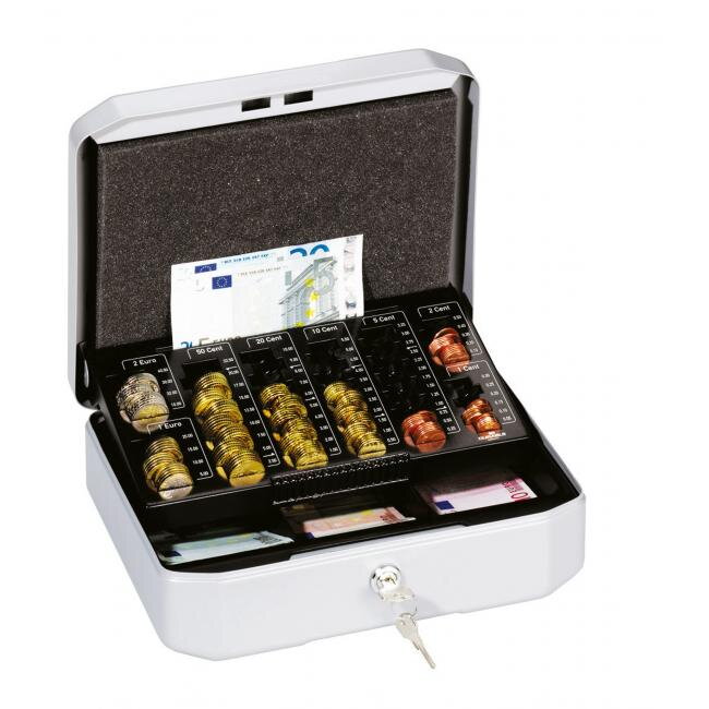Euro-pokladnička DURABLE EUROBOXX S 283x100x225mm strieborná Euro-pokladnička DURABLE EUROBOXX S 283x100x225mm strieborná